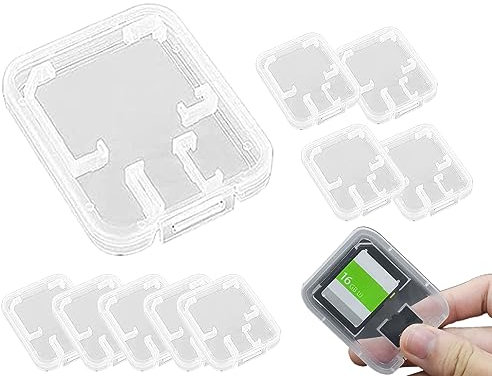 ZoeTekway 9 Stück SD Karten Aufbewahrung SD Karten Case TF Card Case Karten Hüllen für Speicherkarten Aufbewahrung