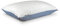 ceda Erstklassiges orthopädisches Kopfkissen 50x70 cm, Memory-Schaum & Kissenbezug, höhenverstellbar Memory Foam Flockenkissen maximale Höhe 15, Seitenschläferkissen, ‎weiß und Blau, (CEDA01)