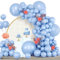 Palloncini Azzurri, 120 Pezzi Kit Arco Palloncini Blu Pastello, 18 12 10 5 Pollici Ghirlanda Palloncini Compleanno Matrimonio Battesimo Bambino Laurea Festa Decorazioni