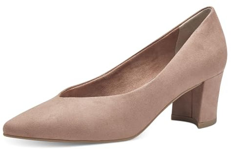 MARCO TOZZI Damen Pumps Spitz Vegan, Rosa (Nude), 41 EU