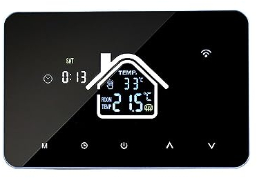 Digital WiFi WLAN Thermostat Raumthermostat Wasser-Fußbodenheizung Wandheizung, 4,3-Zoll-LCD-Touchscreen