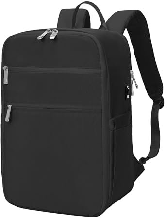 RuoSien Mochila Viaje Cabina Avion 40x20x25,Mochila Cabina Maleta de Cabina Bolsa de Viaje Aplicar para Mochila Ryanair 40x20x25 con Orificio de Carga USB y Bolsillo Antirrobo