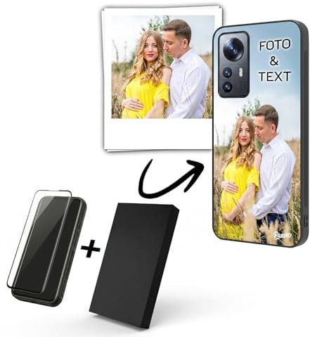 Picasee Personalisierte Handyhülle für Xiaomi 13T, mit Foto handyhülle selbst gestalten, stoßfeste Schutzhülle mit Acrylglasrückseite, Kameraschutz und individuellem Druck Foto oder Text