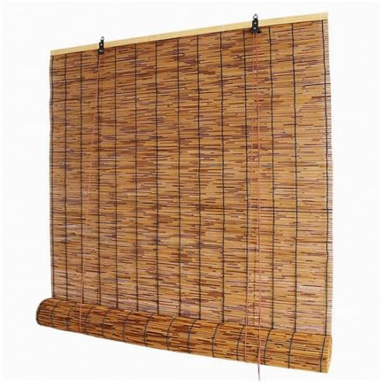 Natürlich Gewebte Aufrollbare Bambus Rollo Atmungsaktive Sonnenschutzrollos, Römische Fensterjalousien, Sichtschutz, Schilf Vorhang 60, 90, 100, 160, 200, 220, 280 cm H (Size : 105x175cm(WxH))