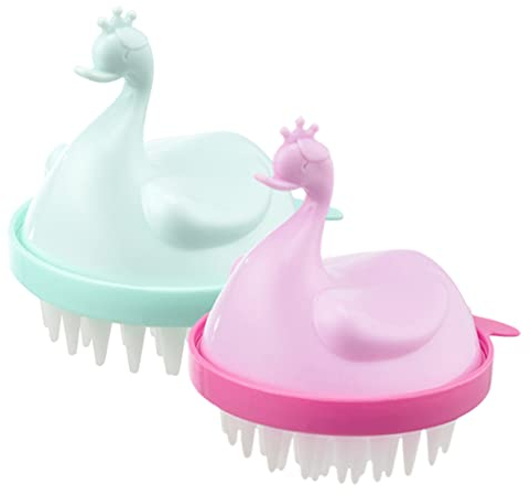 ORFOFE 2stücke Kopfhautbürste Zum Haarewaschen Massagebürste Für Kopfhaut Schrubber Zum Kopfhautpeeling Duschzubehör Für Haarpflegeprodukte Haarwaschbürste Mit Reinigungseffekt