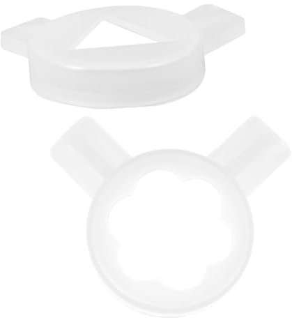 Alipis 2pcs Ice Cream Machine Flower Mouth Nozzles Decorative Nozzles for Ice Cream Makers Easy to Clean and Install