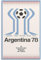 KSHAO ATHQW Calcio Argentina Wall Art 《Coppa del Mondo 1978》Poster Calcio Argentina Stampe Moderna Pittura su Tela per Home Decor Picture 20x30cm No Frame