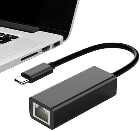 Adaptador Ethernet USB - Adaptador de red USB tipo C, adaptador Ethernet USB tipo C, USB C Ethernet | Adaptador de red Ethernet LAN para viajes de negocios, educación, entretenimiento adaptador de red