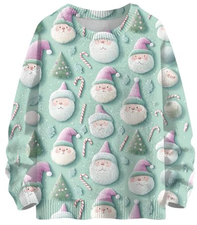 Weihnachtskleidung Damen Damen Hoodie Weihnachtskleidung Damen Lustig Ugly Christmas Hoodie Weihnachtspullover Trinkspiel Ugly Christmas Jumper Grobe Strickjacke Damen