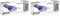 Reflexx R99, Guanti Hi-Risk in Nitrile senza Polvere Gr. 8.9, 50 Pezzi, Blu (Confezione da 2)