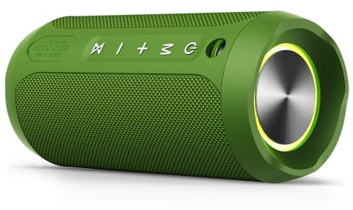 EDUPLINK Enceinte Bluetooth, Haut-Parleur Portable sans Fil, étanche IPX7, Vert