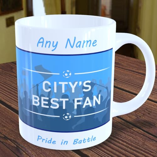 Personalised Man City Mug - Best Fan Football Cup Gift