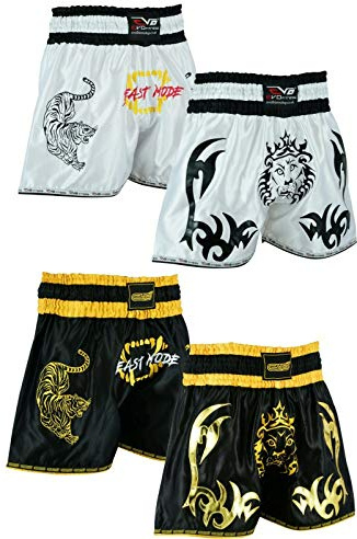 EVO Fitness Muay Thai Shorts MMA Kick Boxing Martial Arts Fight Gear