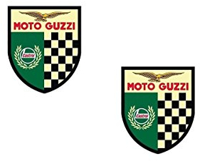 cut-it folientechnik & design #234 / 2X Moto Guzzi Aufkleber je ca. 7,3x8,7cm Oldtimer Motorrad MGX V7 V9 Vintage