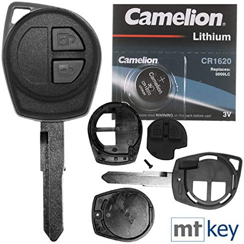 Télécommande pour clé de voiture sans fil 1 x boîtier + 1 x clavier + 1 x clé HU133R + 1 x pile CR1620 compatible avec Opel Suzuki Nissan