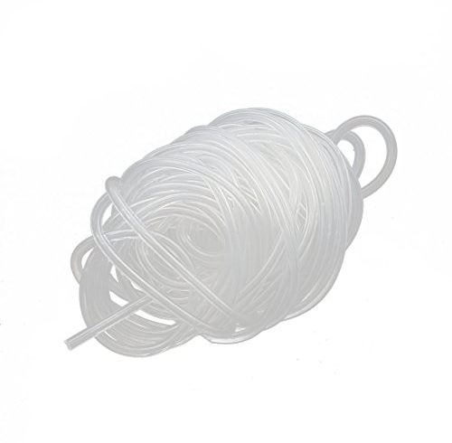 sourcing map 1mm x 2mm Haute Température Résistant Flexible Transparent Silicone Tube Tuyau Tube 5M Longueur