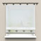Yujiao Mao Raffrollo transparente Gardine 1- Pack Voile Raffgardine mit Herzen Muster, Grau mit Schlaufen, BxH 45x155cm