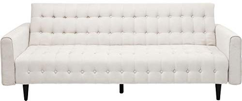 Kare Design Schlafsofa Milchbar, Beige, Sofa, Couch, Klappsofa, Chenille Bezug, Umklappbar, Mehrzweck Sofa, Wohnzimmer, Gästezimmer, 83x219x89 cm (H/B/T)