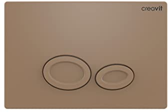 Creavit Drop WC Betätigungsplatte 2-Mengen-Spülung Cappuccino matt