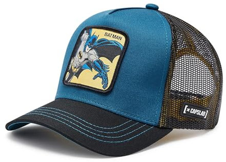 Cap Herren Dc Comics, Tracker Kappe Herren, Batman Und Robin, Hypoallergen, Blau, Einheitsgröße