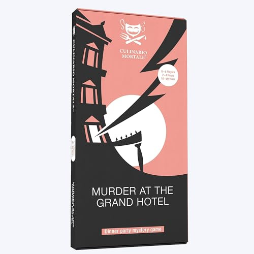 Culinario Mortale Murder at The Grand Hotel - A Modern Murder Mystery Dinner Party Game for 6-8 Players