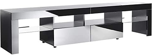 MMT Furniture Designs Ltd Mobile TV LED con luci a LED, console TV aperta, TV LED LCD a schermo piatto da 65 a 90 pollici