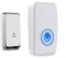 『No Battery Required』Wireless Doorbell Waterproof, AURTEC Door Chime Kit with 1 Plug-in LED Flash Receiver & 1 Press Self-Powered Transmitter, 51 Chimes, 4 Volume Levels, No Battery Required, White