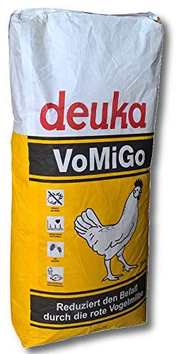 deuka VoMiGo LAF 25 kg | Legehennen-Alleinfutter Mehl | Bekämpfung der Roten Vogelmilbe | Alleinfuttermittel | Legehennenfutter | Anti Dermanyssus Gallinae