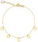 Goldarmband 585 14k Gold Gelbgold Kreis Zirkonia Gravur