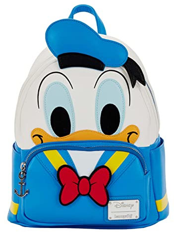Loungefly WDBK2207 Mochila Disney PATO Donald Cosplay Mini Backpack, Aluminium