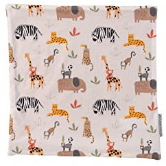 ULLENBOOM Kissenbezug 40x40 Kinder Sand-Savanne (Made in EU) OEKO-TEX Materialien - Kopfkissenbezug aus 100% Baumwolle mit Reißverschluss, Bezug auch für Dekokissen geeignet