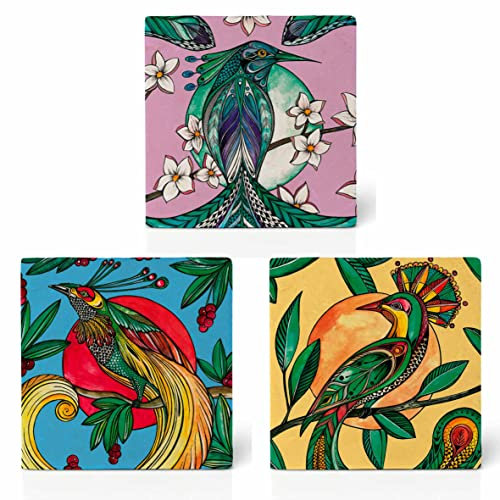 Ligarti® Natursteinfliesen Set (100% Marmor) Als hochwertiger Untersetzer für Getränke, Töpfe oder als Wandbild | Design Fliesen mit Vlies in 10x10cm |