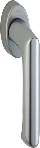 HOPPE BREST Fenstergriff für Secustik 90°, 7x32-42mm, Simil Inox F9, Ref. 10761111