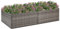 ZEYUAN Jardinière Gris 157x80x40 cm Résine tressée,Jardiniere sur Pieds,Jardiniere Terrasse