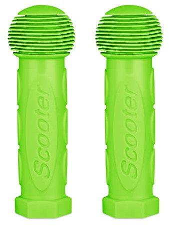 Lot de 2 housses de guidon de vélo antidérapantes en caoutchouc souple pour enfants Mini ou Max Micro Scooter/roues Bleu (vert)