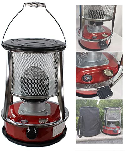 Tragbare Ölheizungen mit automatischem Löschen und 6 Dochten, 4,6 l/6 l Kerosinofen Heizung ohne Strom, für Zuhause, Notfallheizung, Camping, Werkstatt (Farbe: 4,6 l)