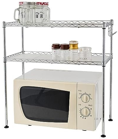 Meuble Micro Onde Support De Four À Micro-Ondes en Acier Inoxydable Support De Rangement De Cuisine Organisateur Support De Micro-Ondes Étagère pour Cuisine Etagere Micro Ondes
