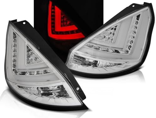 CR-Lights LED Lightbar Rückleuchten in chrom für Ford Fiesta MK7 Facelift 2012-2016, LDFO48