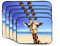 Beach Giraffe Print Laptop Sleeve Case Portable Computer Bag Carrying Bag Small Laptop Bag for Women Men 13 inch