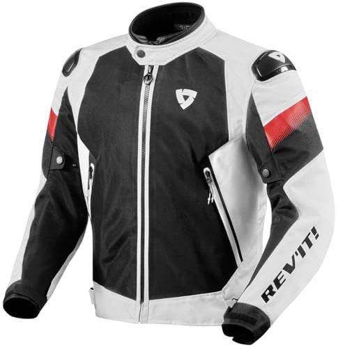 Revit Control Air H2O wasserdichte Motorrad Textiljacke, weiß/schwarz, M