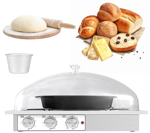 Aredwhiterui Lievitatore Elettrico per Pasta con Riscaldamento, Macchina per La Fermentazione Dell'impasto del Pane, Kit di Strumenti per La Preparazione del Pane con Pasta Madre,590×430×300mm