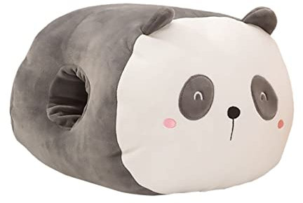 VICASKY Handkissen Flauschige Kuscheltiere Muffs Wärmeres Winterkissen Kissen Werfen Winter Handwärmer Plüsch Autokissen Ostergeschenk Tierischer Plüsch Schlafkissen Plüschtiere Grey Stoff