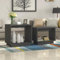 Buzaza Satztische 2 STK. Grau Massivholz Kiefer Satztische FüRs Wohnzimmer Side Table Living Room Tisch Wohnzimmer Beistelltisch