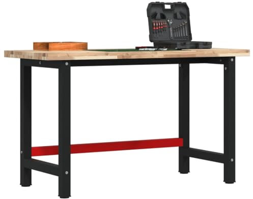 Furniture Select-Werkbank 140x60x83 cm Massivholz Akazie rechteckig