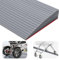 Türschwellenrampen, 200x8x2CM Schwellenrampe, PVC Rollstuhlrampe, rutschfeste Oberfläche, Gummirampe Auffahrrampe Schwellenrampe für Rollstuhl, Kinderwagen, Rollator oder e Scooter (Grau, 2)