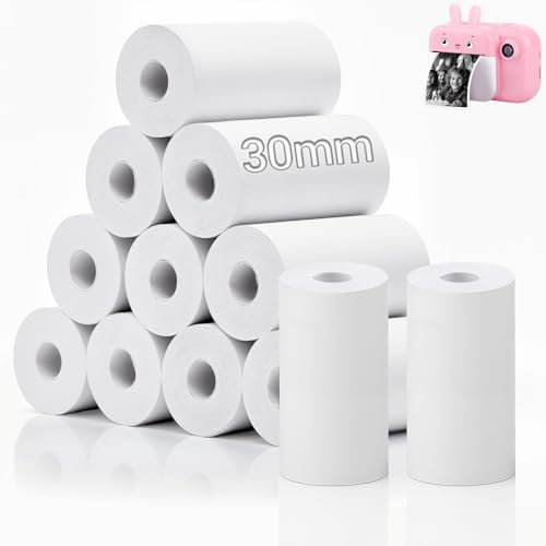 TXXATX Thermopapier, 12 Rollen, 57mm x 30mm x 7m, Sofort-Kamera, Ersatzpapierrollen