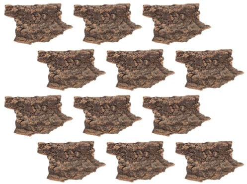 Supvox 12 Stücke Korkrinde Terrarien Dekoration Für Reptilien Aquarien Dekoration Aquarium Zubehör Korkrinde Für Reptilien