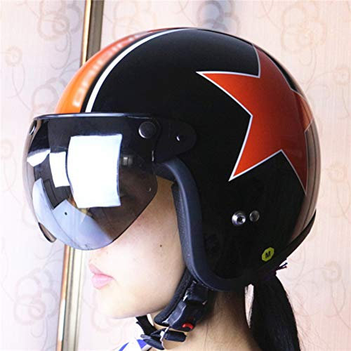 Universal 3 Snap R Helmet Windproof S Half Face Motorcycle Hel Visor 3 Snap R Helmet Visor Just Stylish Your The Complying with It Prioritizes Japanese This Standards EU