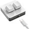 XANHOY Teclado macro portátil de 2 teclas, teclado mecánico de operación con una sola mano, iluminación de color USB para juegos y contabilidad