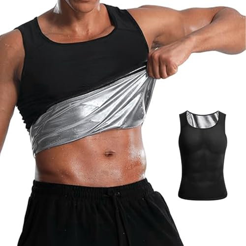 Sikweny Schwitzanzug Herren Rückenstütze Saunaanzug Herren Komfortables Design Schwitzanzug Damen Komfortables Design Verwendet für Übung Yoga Fitness Laufen Gartenarbeit Heim-Fitnessstudio